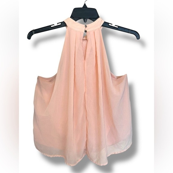 IRIS Pinky Peach Halter Top Sz Lg EUC - Picture 4 of 10